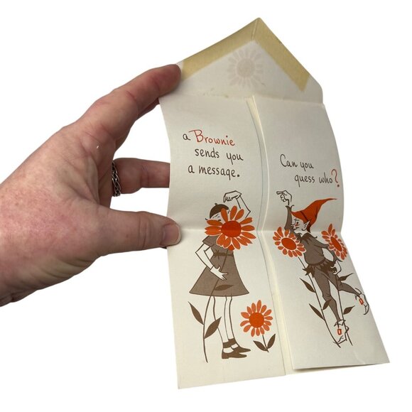 Vintage Brownie Girl Scout Notes Stationery Set 24 Sheets Envelopes 1970s - Picture 2 of 6